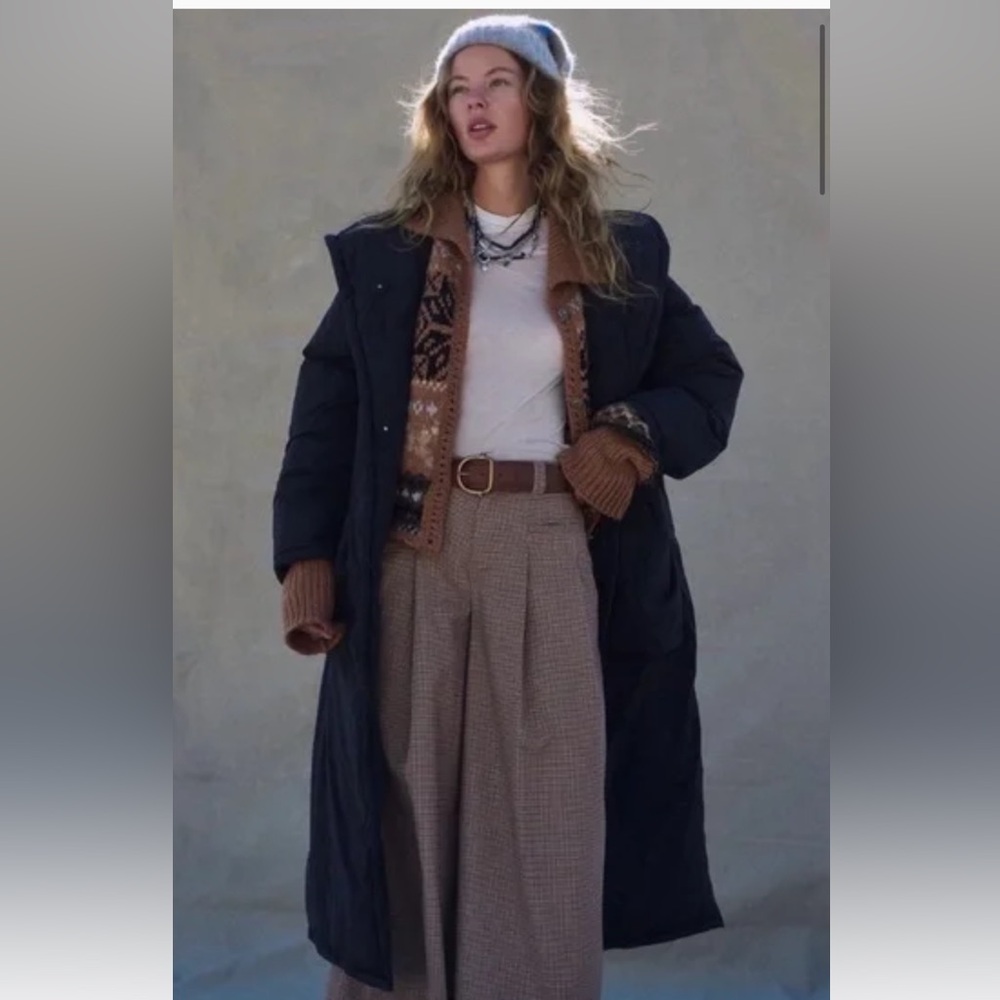 Free People Wrapped Up Puffer, black size large